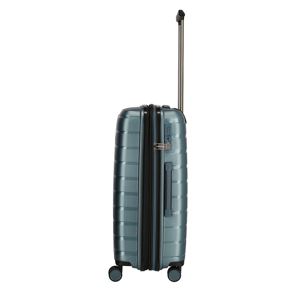 Travelite Air Base 4 Wiel Trolley M Expandable ice blue