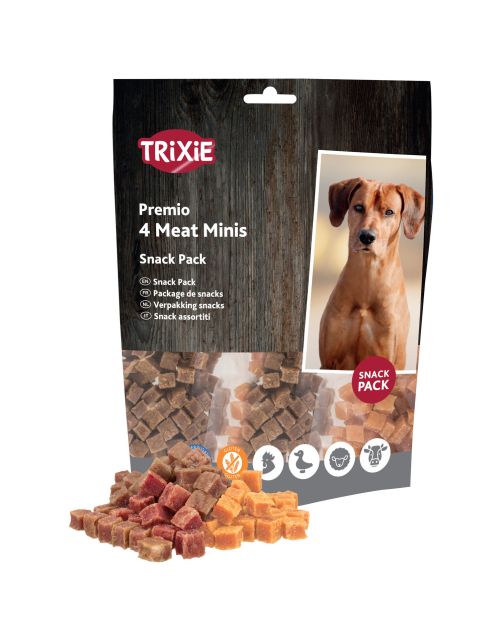 Trixie Premio 4 Meat Mini - Hondensnacks - Kip Eend Rund 4x100 g