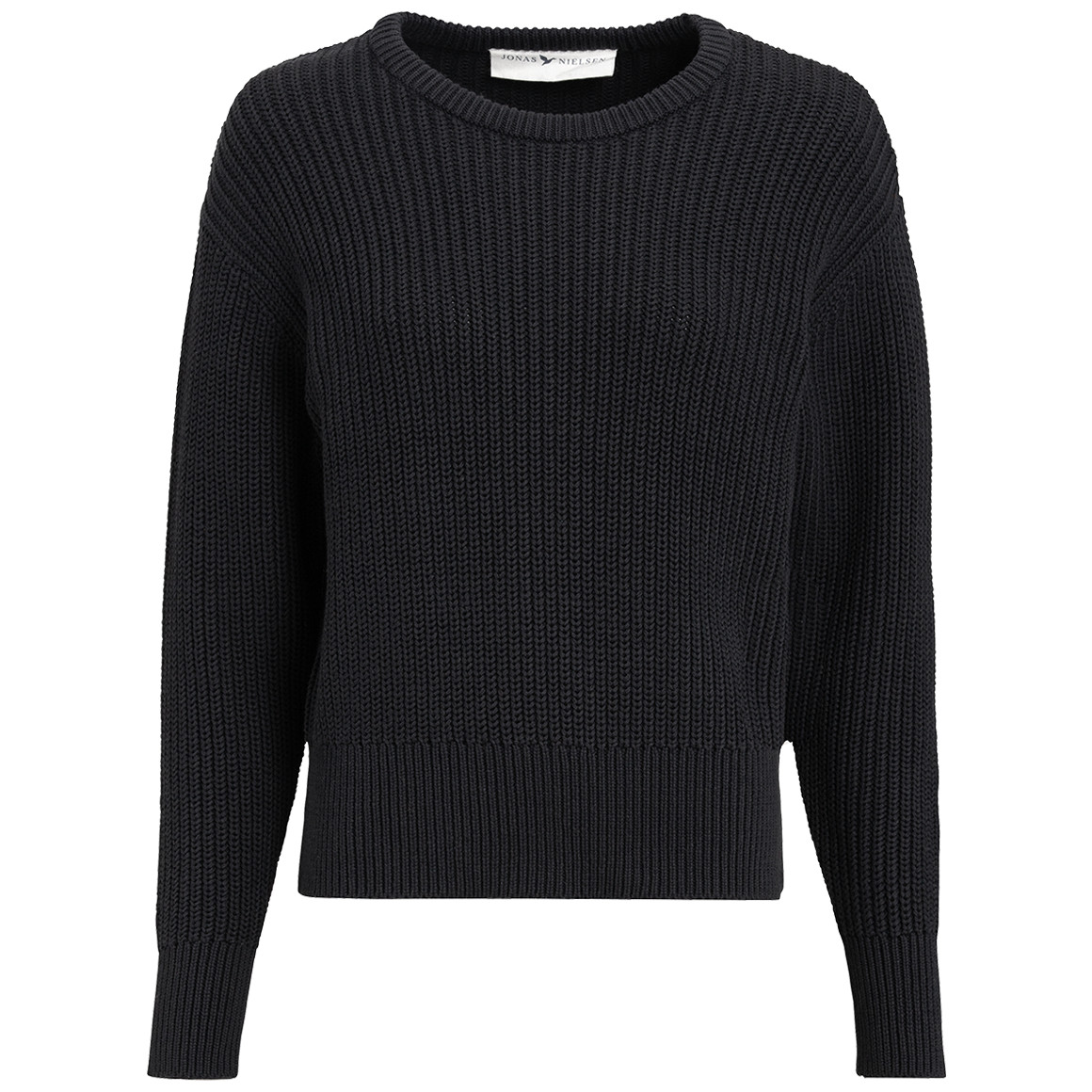 Jonas Nielsen Damen Strickpullover aus Bio-Baumwolle nachtblau