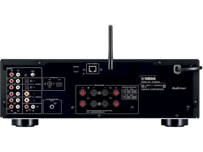Yamaha AV-Receiver R-N600A Schwarz Stereo-Netzwerkreceiver mit DAB  und verschiedenen Streamingformaten