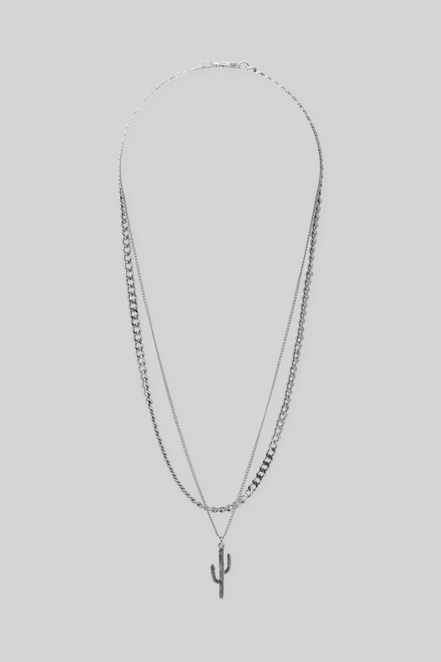 Conjunto de colares Spring Sound Cacto - Prata