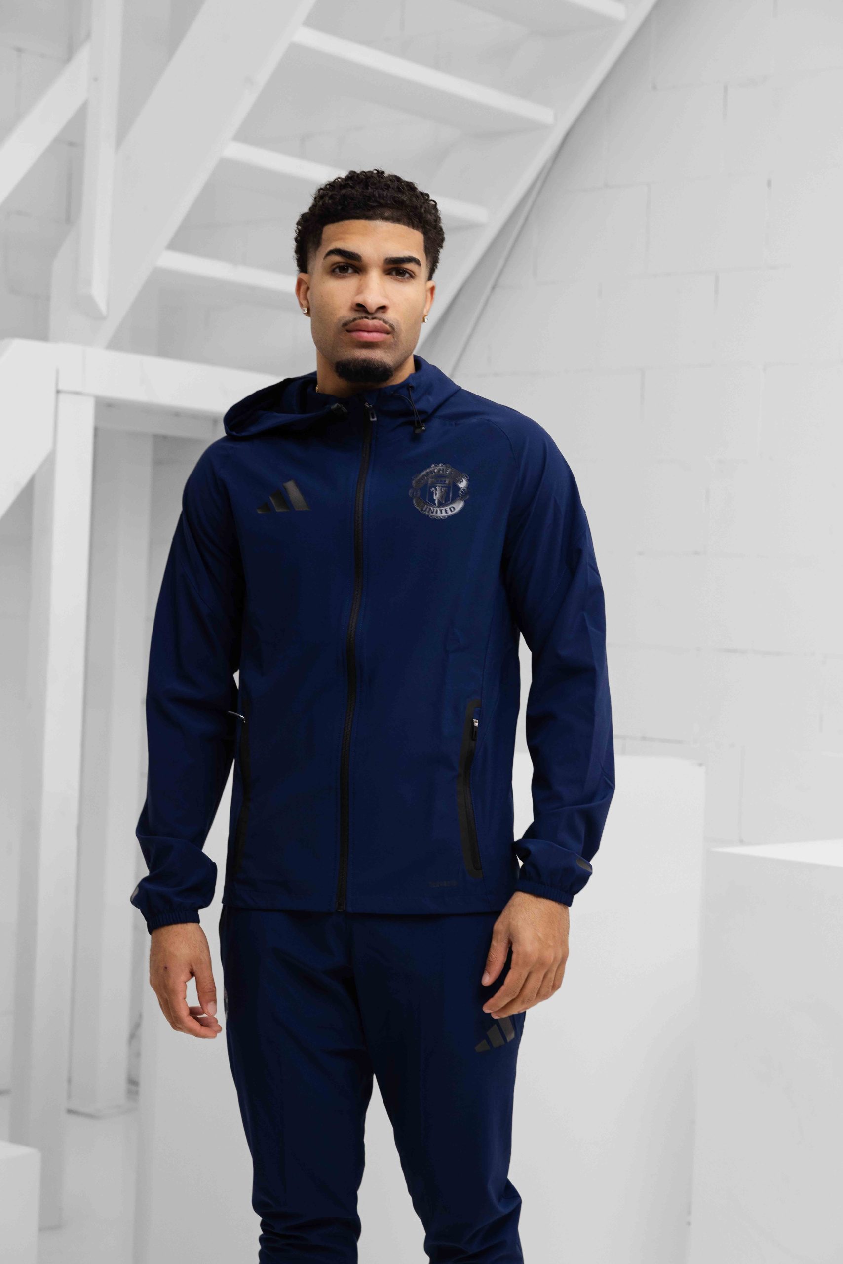 Manchester United Vis Tech Trainingspak Heren Donkerblauw