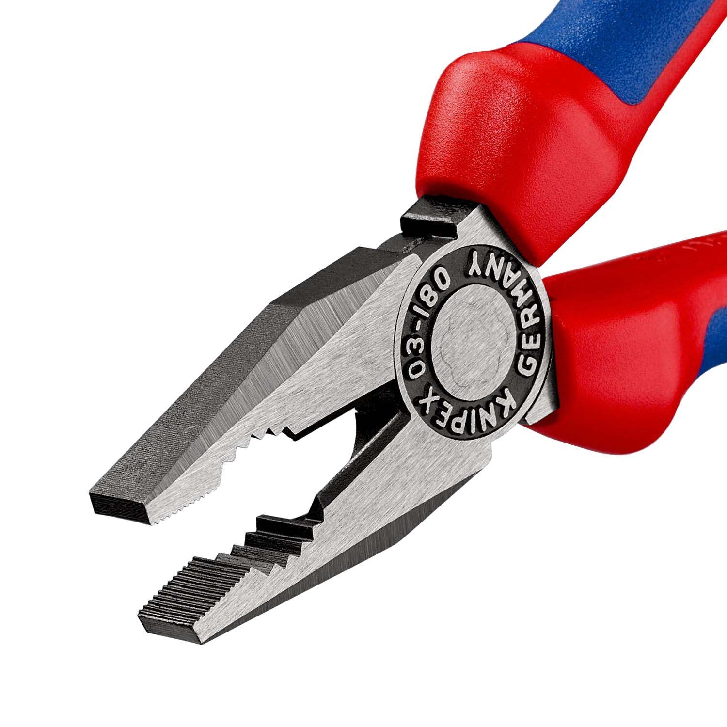 Knipex 03 02 180 Combitang 180mm met comfortgrepen | geatramenteerd