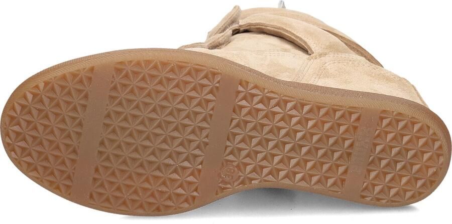 Bronx dames sneaker sleehak Jae-yy triple strap suede beige