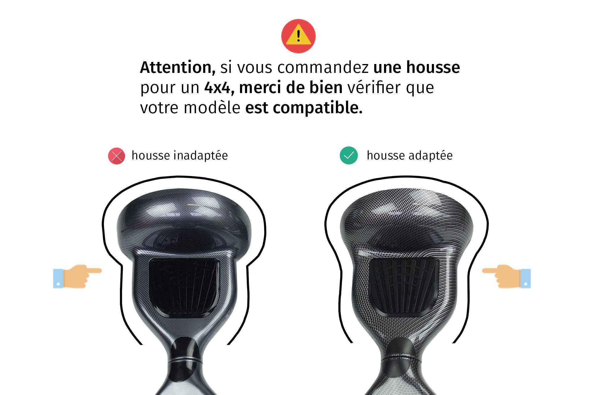 Housse siliconée de protection hoverboard 10 pouces (la paire)