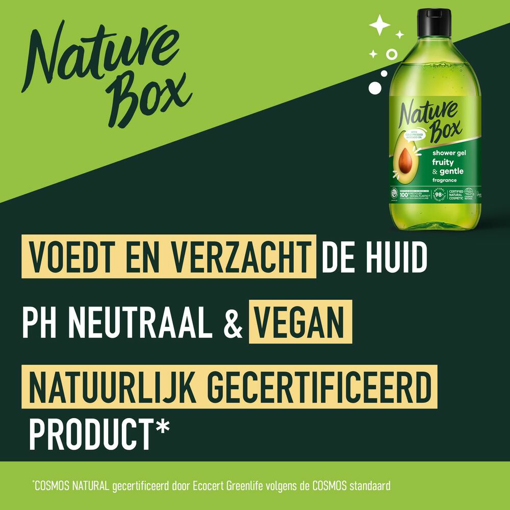 6x Nature Box Douchegel Avocado385 ml
