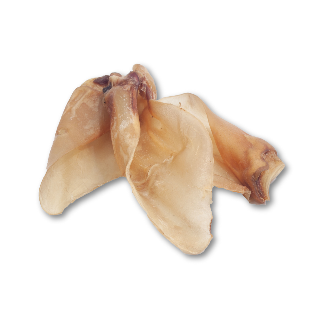 Orelhas de bezerro GLE PETS. Petiscos 100% naturais para cães. 3 unidades por pacote.