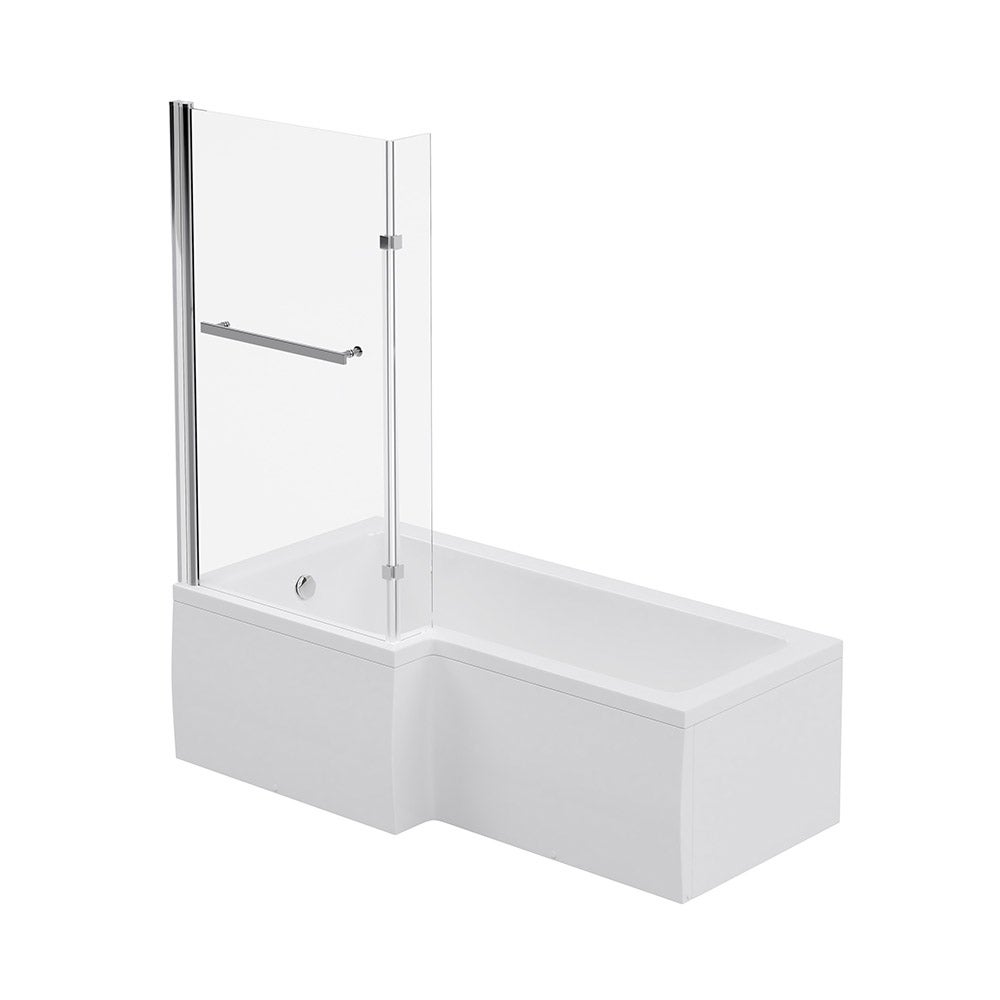 Home Deluxe - Bad met douchebak - ELARA rechts - incl. complete accessoires en douchewand | Douchebak, bad met douche