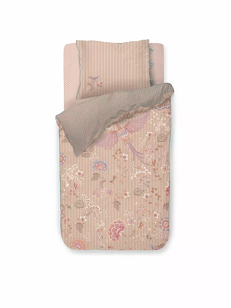 PIP STUDIO Perkal Bettwäsche BUENAS NOCHES 70x90cm/140x200cm Sand rosa