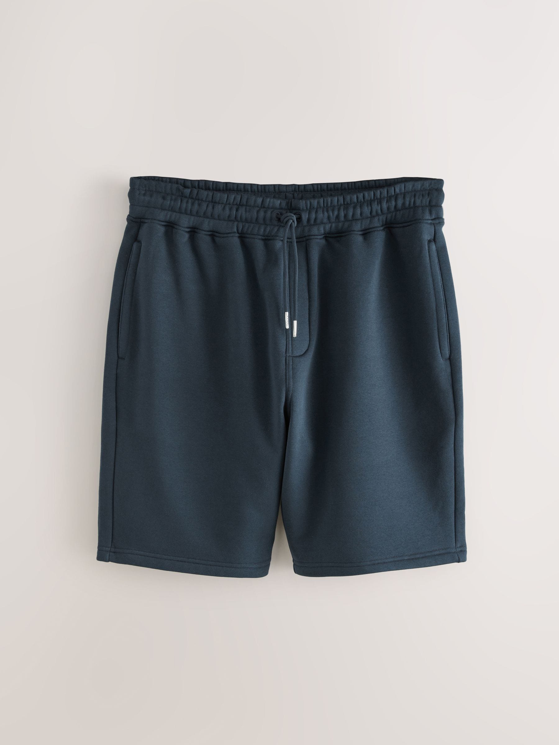 Zwart/marineblauw - Zachte jerseyshorts verpakking van 2