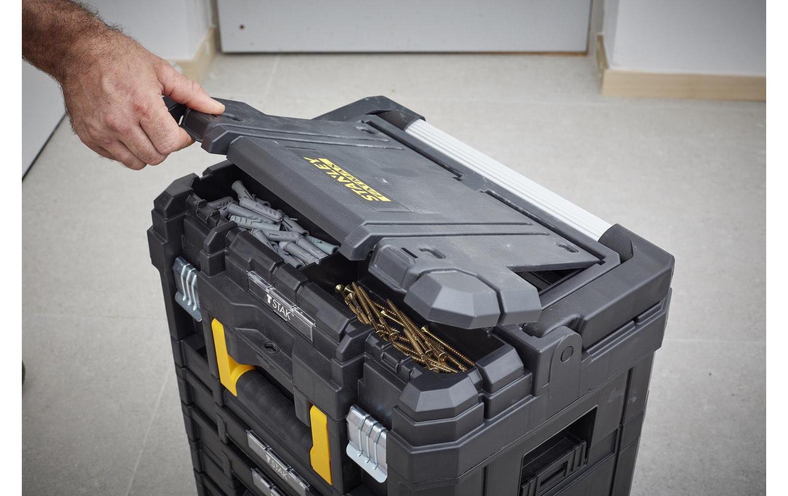 Systemkoffer TSTAK I -teiligTSTAK I mit Schaumstoffeinlage und Organizer