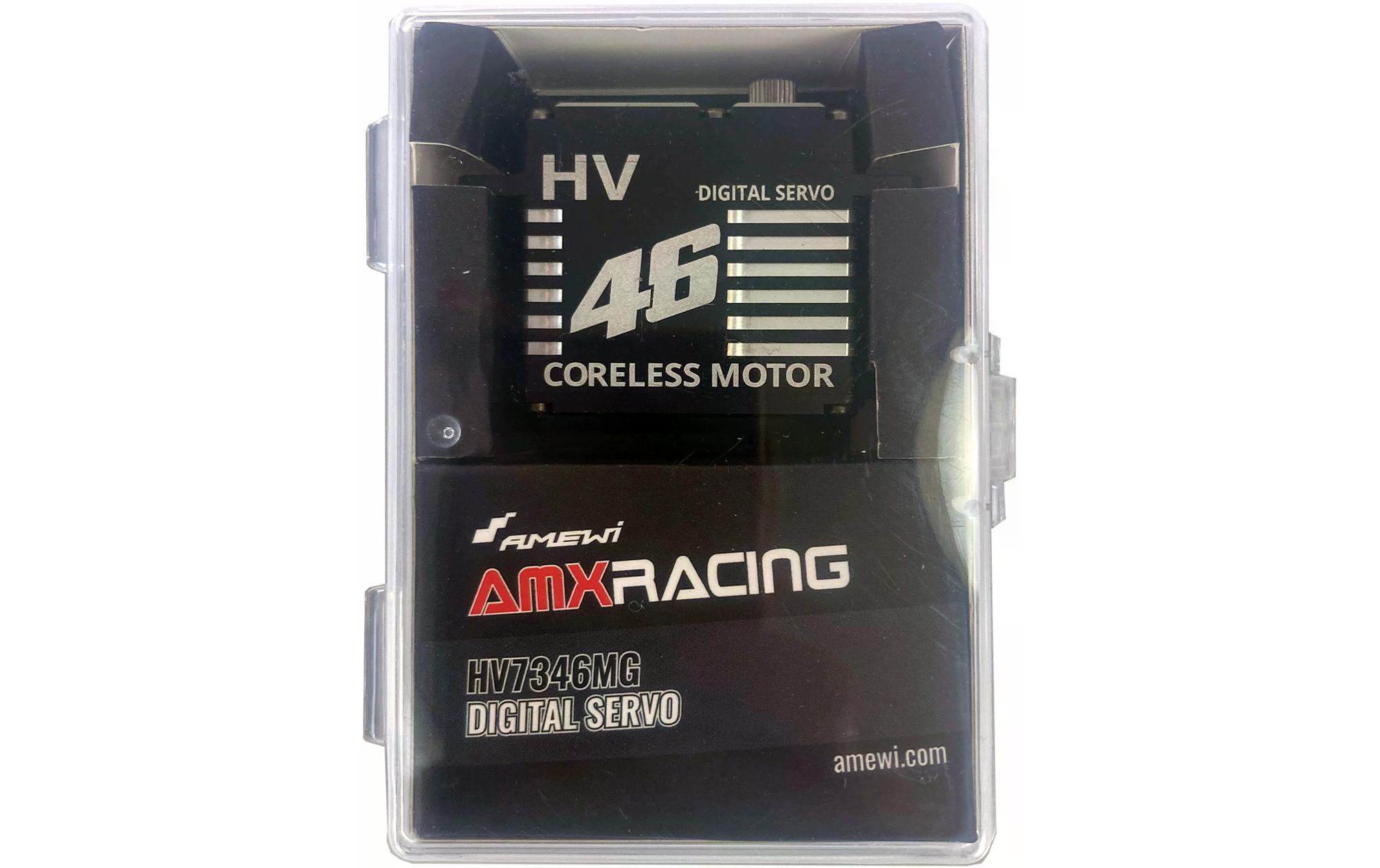 Standard Servo AMX Racing HV7346MG 46 kg, 0.12 s, Digital HVDigital HV Standard-Servo mit Aluminiumgehäuse und Metallgetriebe