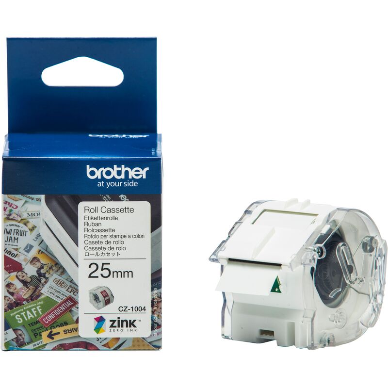 Brother CZ-1004 Etikettenrolle 25 mm x 5 m, CZ_1004, 25 mm x 5 m, 1 Stück
