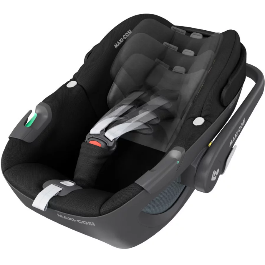 MAXI COSI Set Babyschale Pebble 360 Essential Black plus Basisstation FamilyFix 360