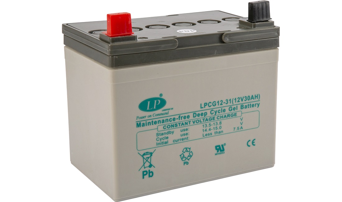 Batteri LP 12V-30Ah VRLA LPCG12-31 GEL