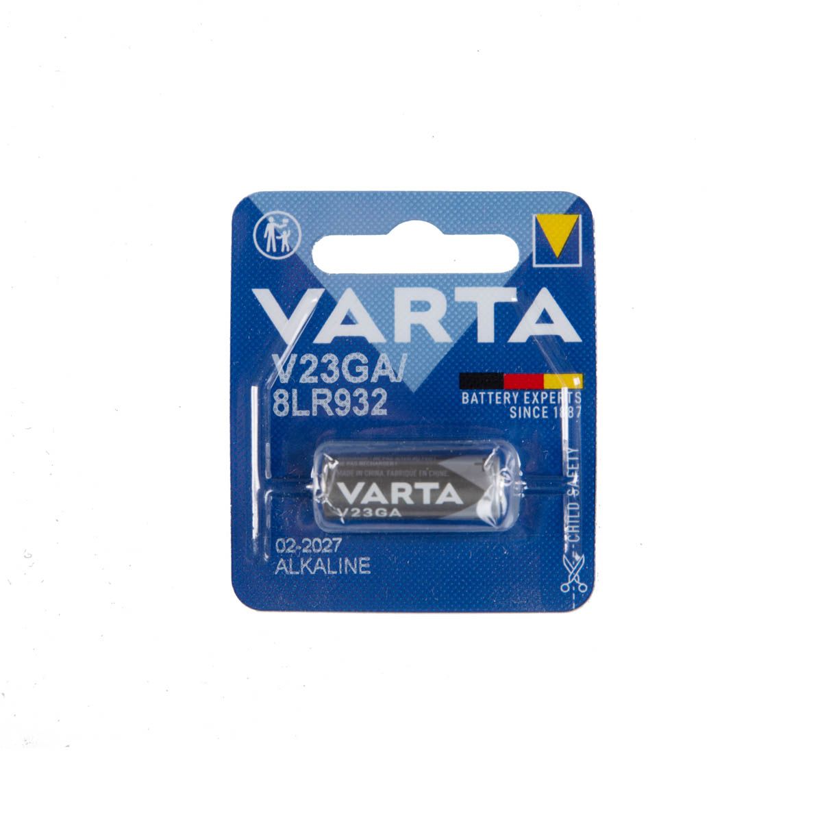 Batterij longlife alkaline V23GA 12V - Varta