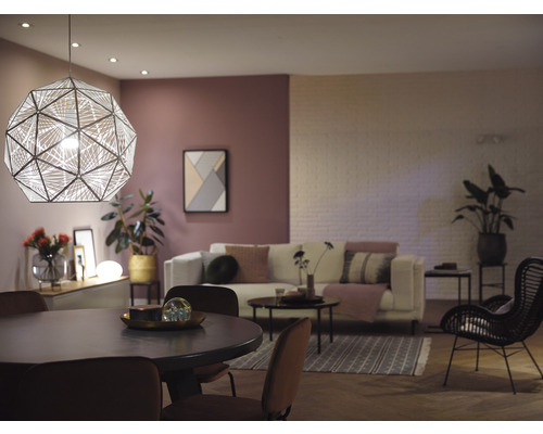 Philips Hue White Starterset 3x A60 E27/9,5W (75W) 1100 lm 2700 K incl. Bridge + Dimmer Switch - Compatibel met SMART HOME van Hornbach