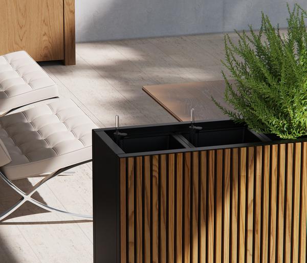 Herstera Metall-Raumtrenner Deco Planter,