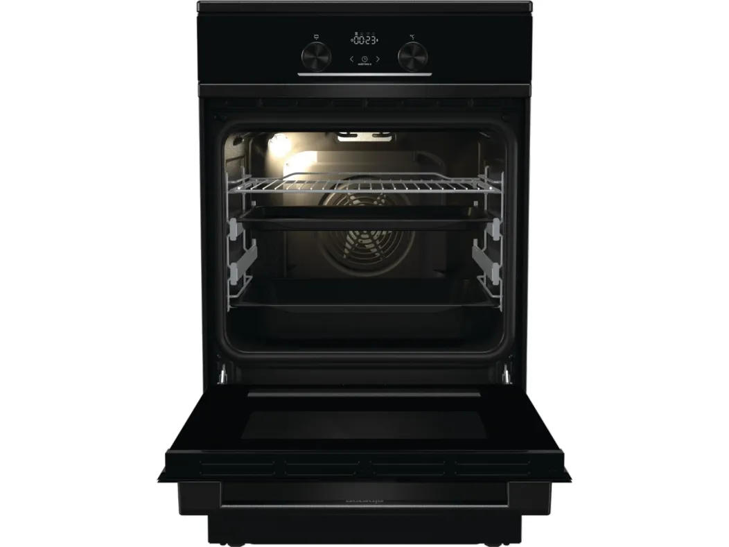 Gorenje Advanced GEIT5C60BPG - Komfur - fritstående - bredde: 50 cm - dybde: 59.4 cm - højde: 85 cm - med selv-rengøring - sort