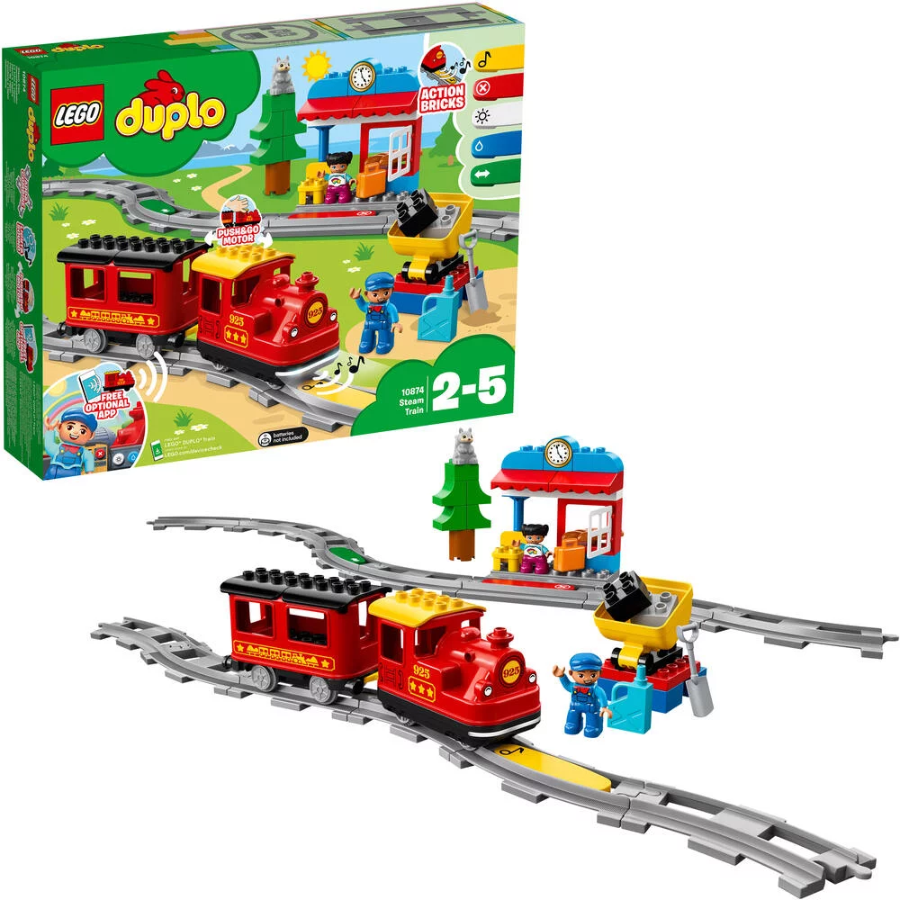 LEGO®DUPLO®MA VILLE 10874 - LE TRAIN A VAPEUR