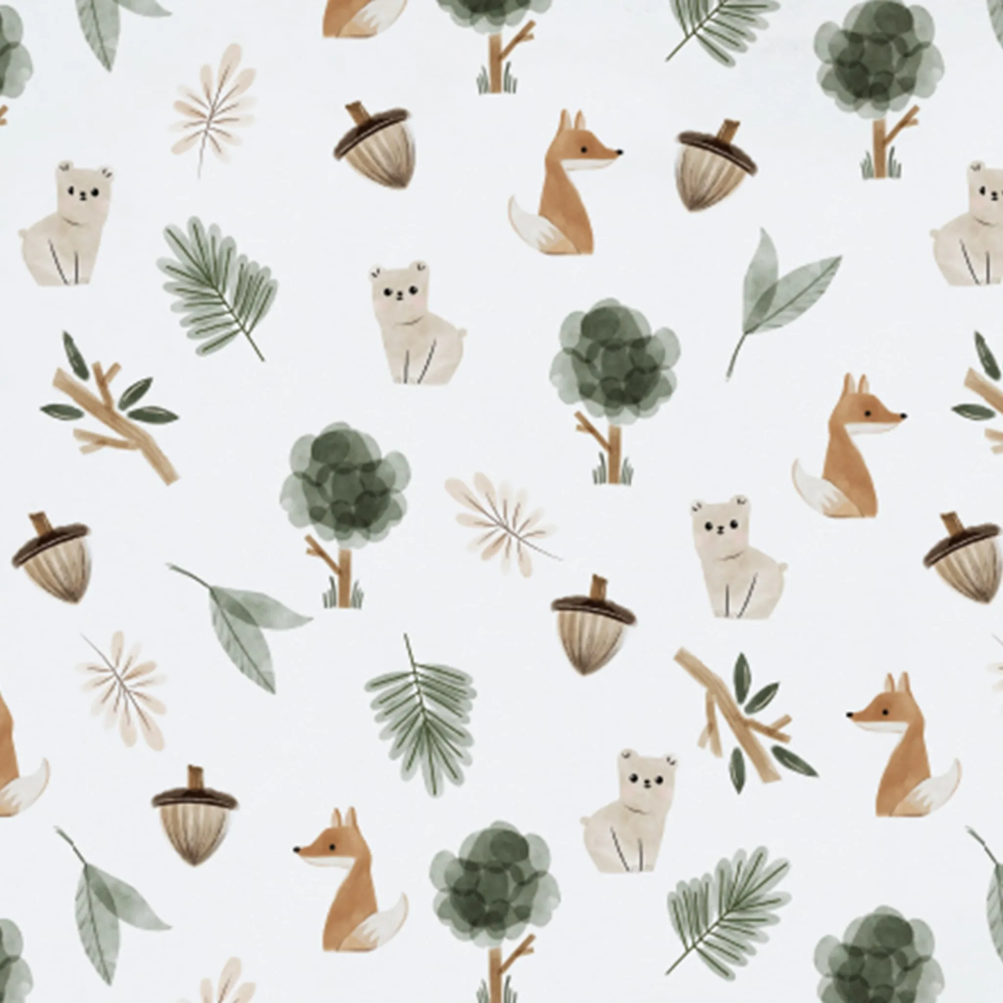 Living Textiles Couvertures (2) Coton - Forêt
