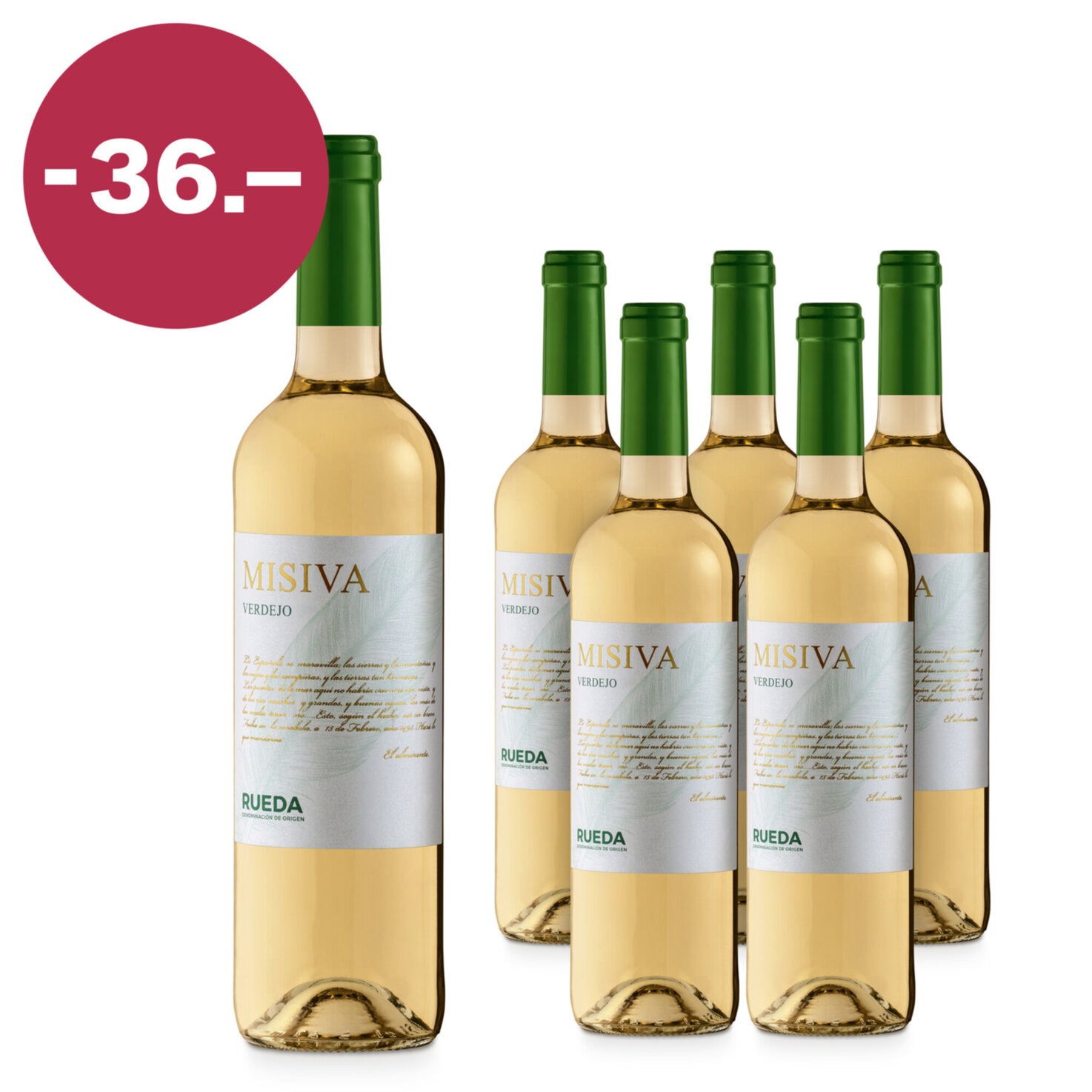 Rueda Verdejo Misiva 6x75cl -450cl