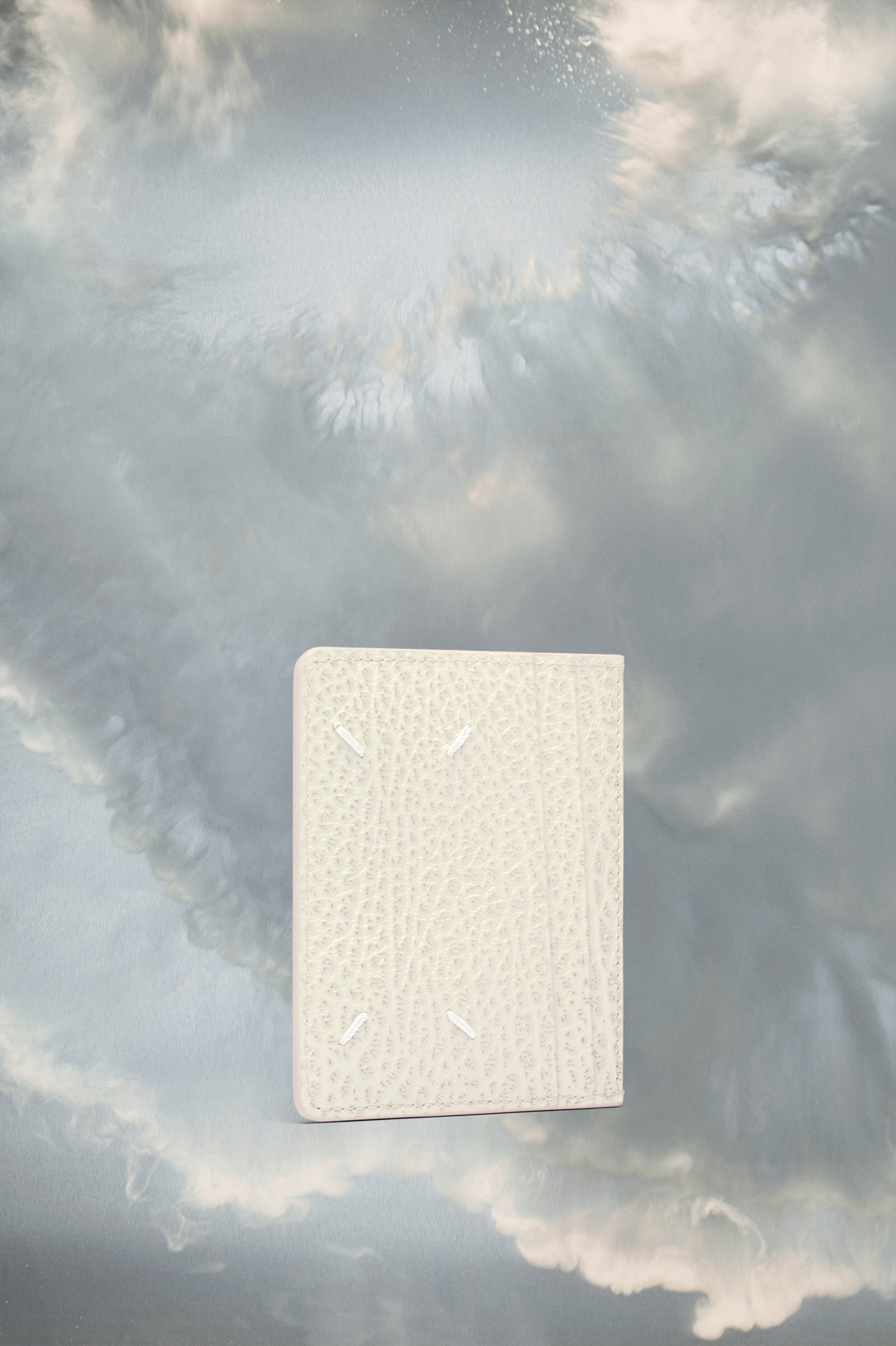 Porte-cartes en cuir Four stitches | Femme Gris clair