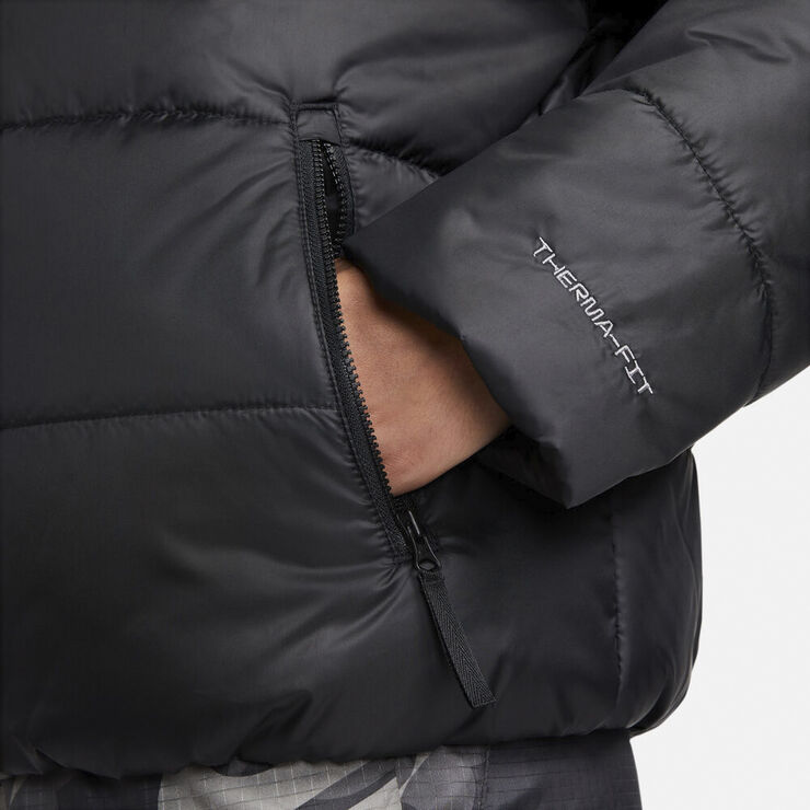 Nike Sportswear Therma-FIT Repel Synthetic-Fill Hooded jakke Sort