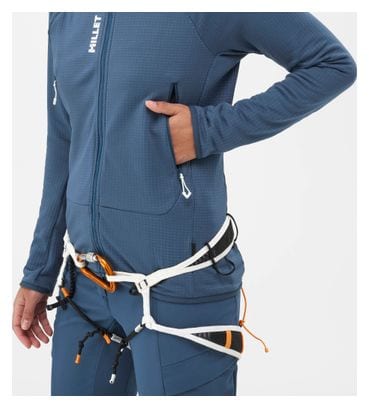 Polaire Femme Millet Fusion Grid Bleu