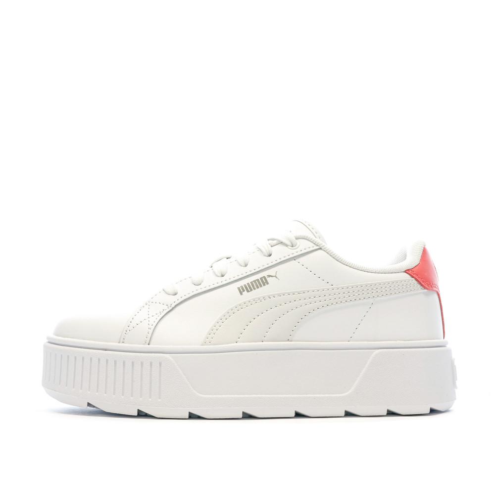 Puma Baskets Blanches/Rose Femme Puma Karmen