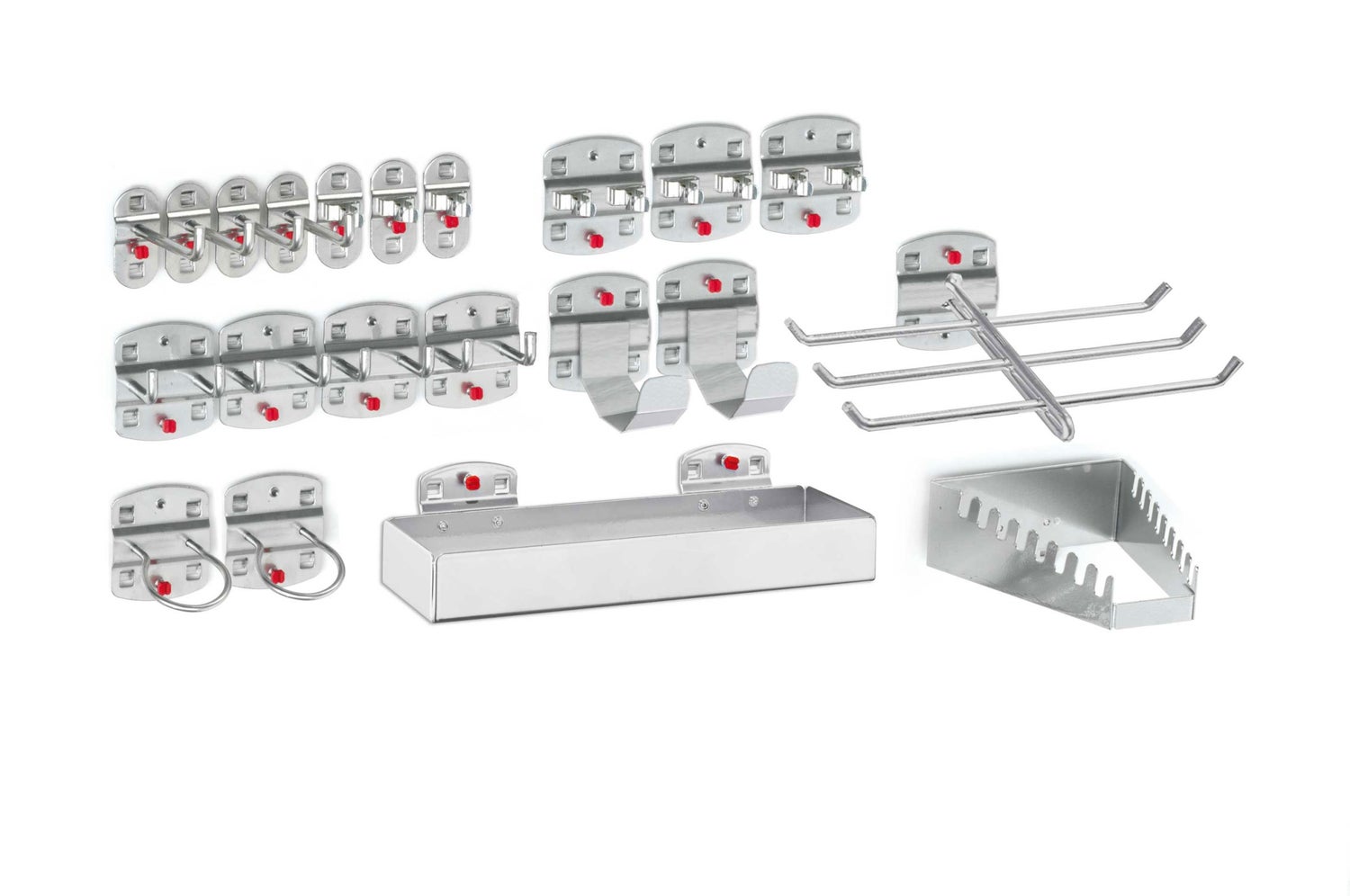 Kappes® RasterPlan gereedschapshouders assortiment, 21-delig, aluminiumkleur