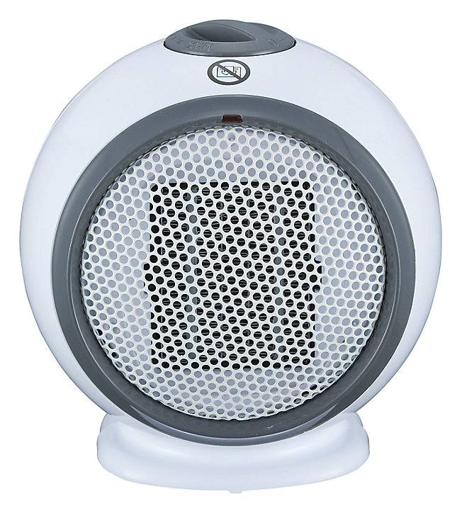 Chauffage d'appoint soufflant céramique gris 500W