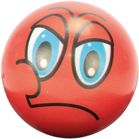 Sporty Antistressball Happy Face, sortiert