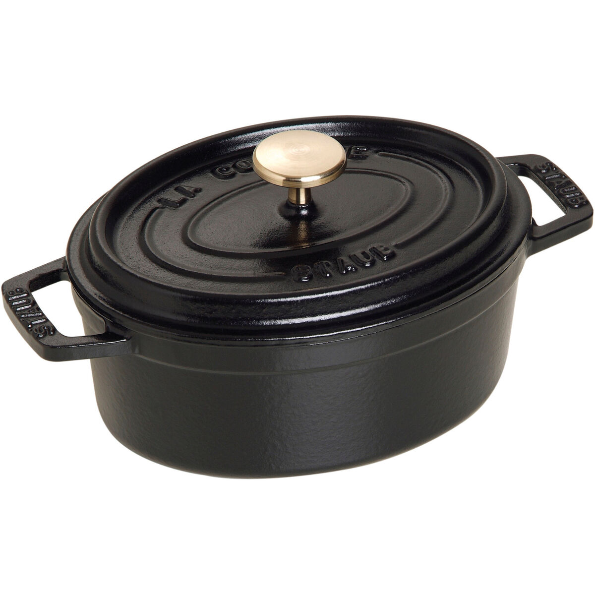 La Cocotte Oval Gryte Svart 15 cm 0,6 l