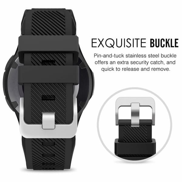 INF Klokkerem til Samsung Gear S3 Frontier / Classic - Svart