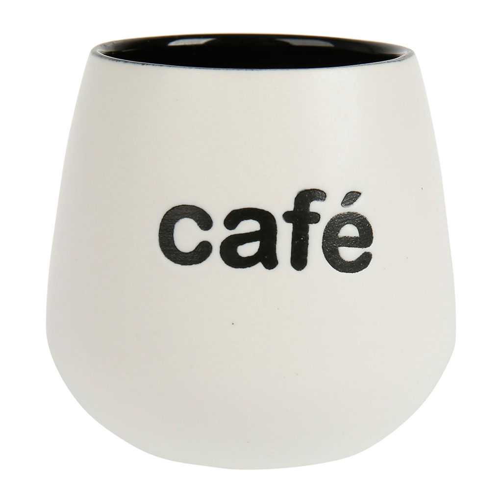 Gobelet CAFÉ noir céramique 11cl