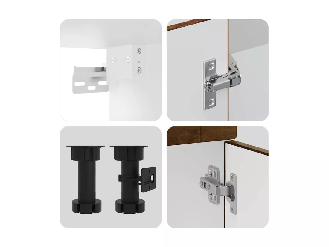 Ensemble d'armoires de cuisine 14 pcs Porto bois d'ingénierie