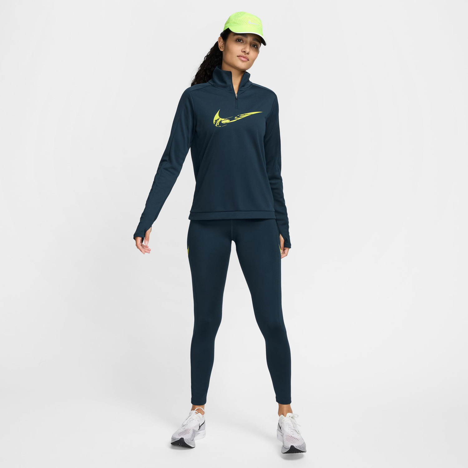 Nike Swoosh Half-Zip Longsleeve Dames