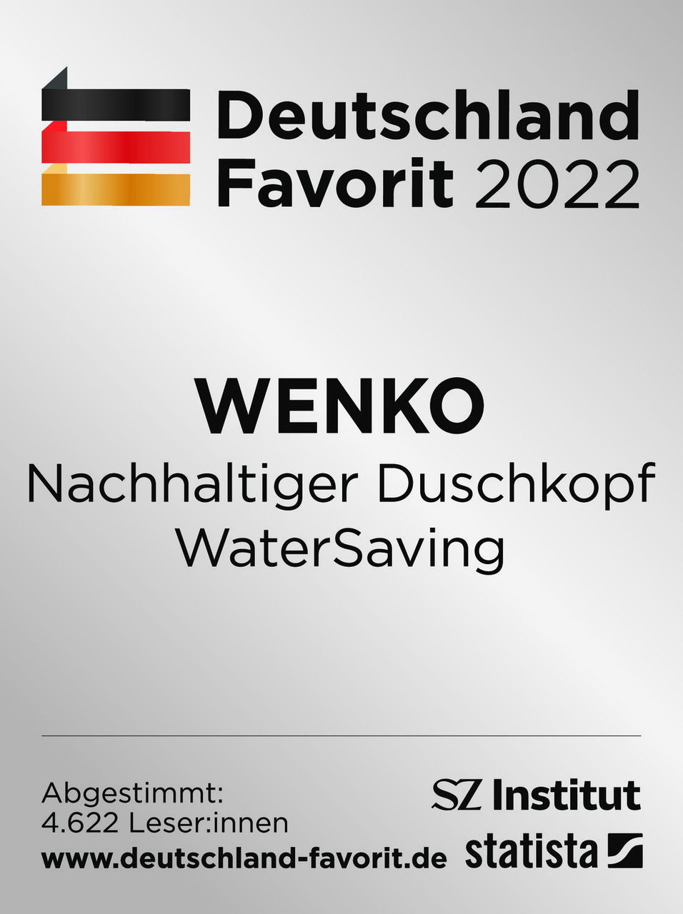 Wenko  Duschkopf Ø120 Water Saving
