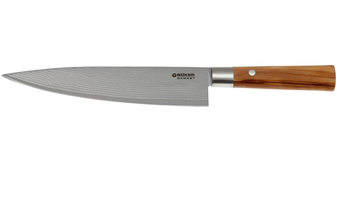 Böker Damast Olive 21,2 cm koksmes, 130441DAM