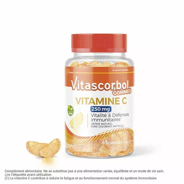 Vitascorbol Vitamina C em Gomas 250mg - 45 gomas