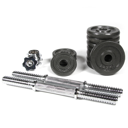 Conjunto de halteres carregáveis de 15 kg