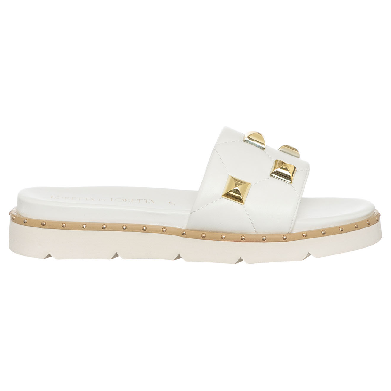 Loretta by Loretta Mules Plateforme Emy blanches