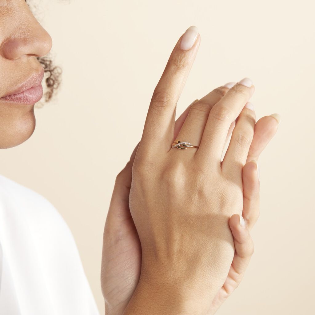 Bague Ester Or Jaune Diamant