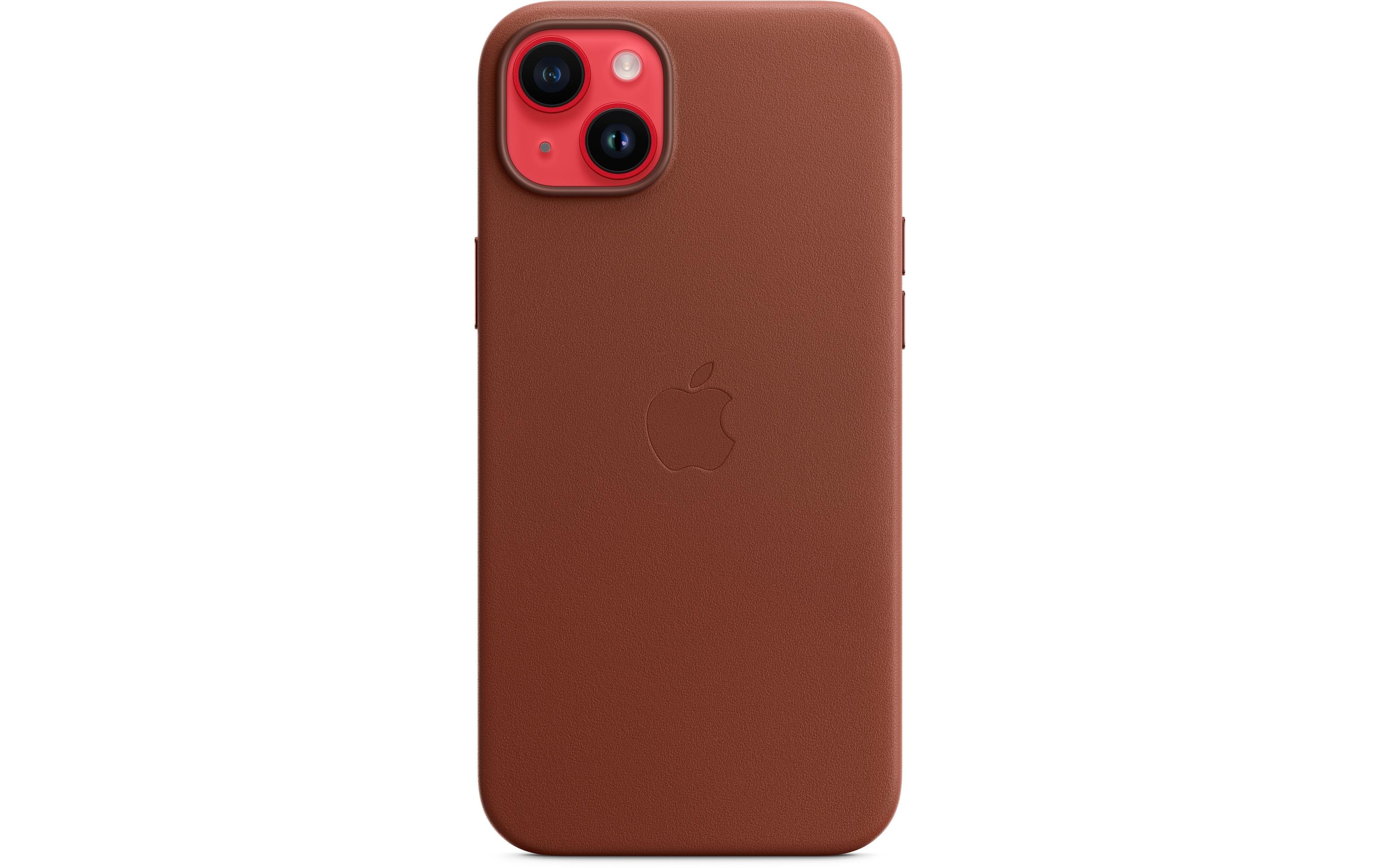 Back Cover Leather Case mit MagSafe iPhone 14 PlusEdles Leder-Backcover mit «MagSafe» für das Apple iPhone 14 Plus