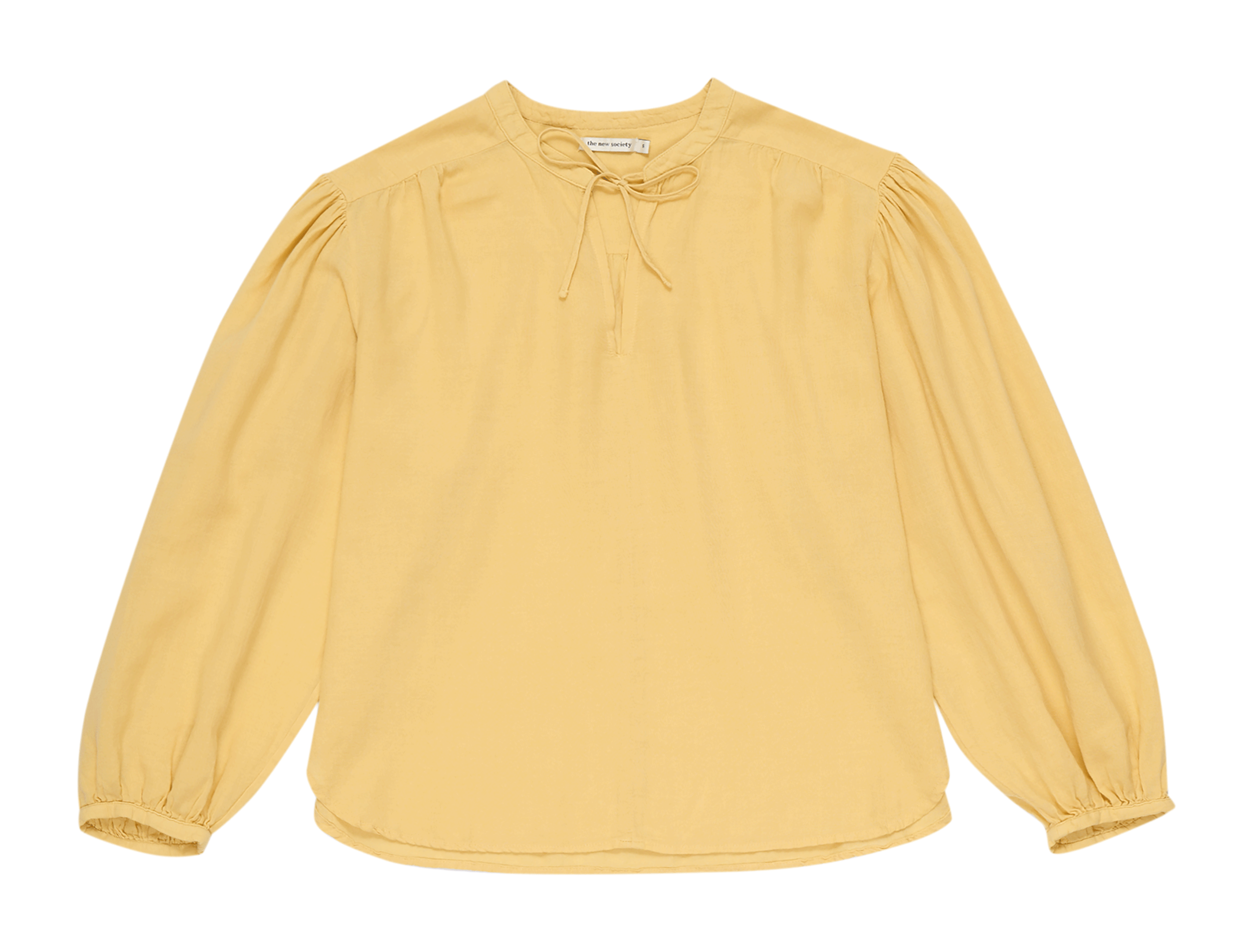 OLIVIA - Top col tunisien en coton | Jaune