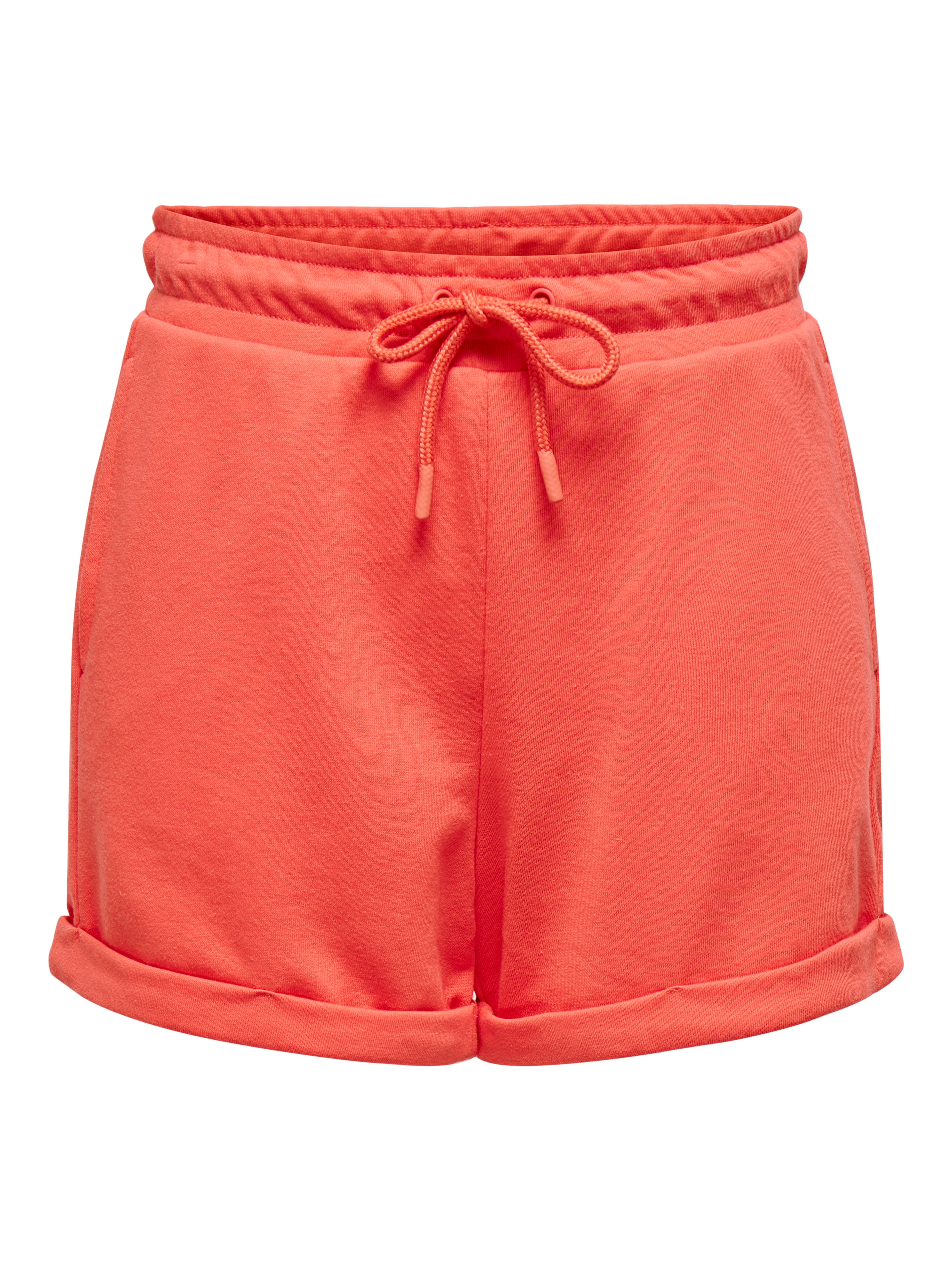 ONPBINA Hohe Taille Sweat-Shorts Hot Coral
