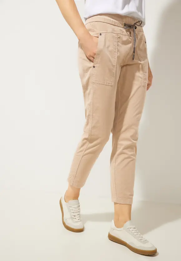 Loose Fit Cordhose - dull bleached sand