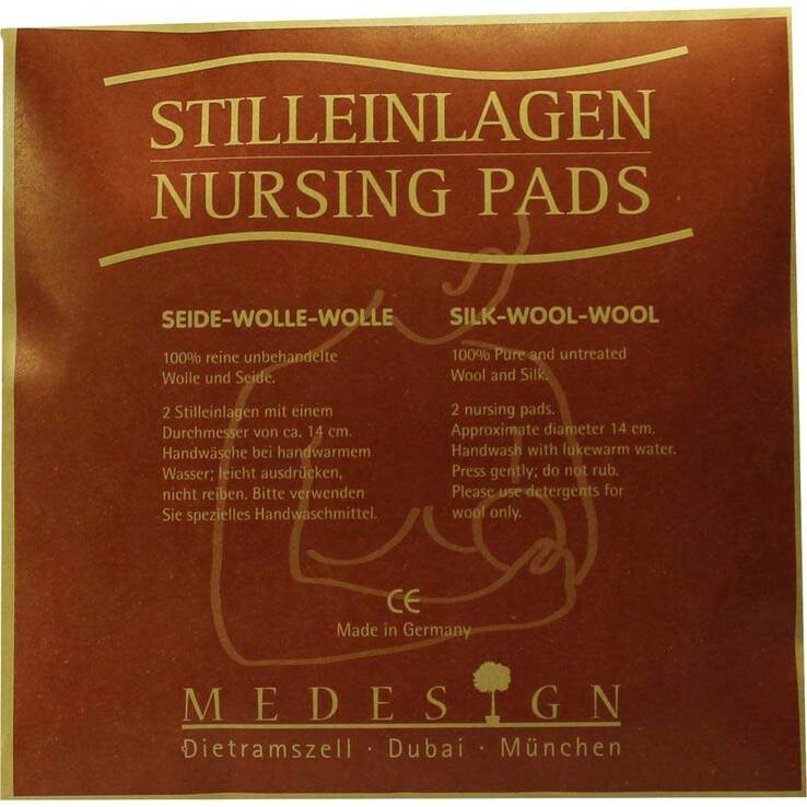 Stilleinlagen Seide / Wolle / Wo, 2 St