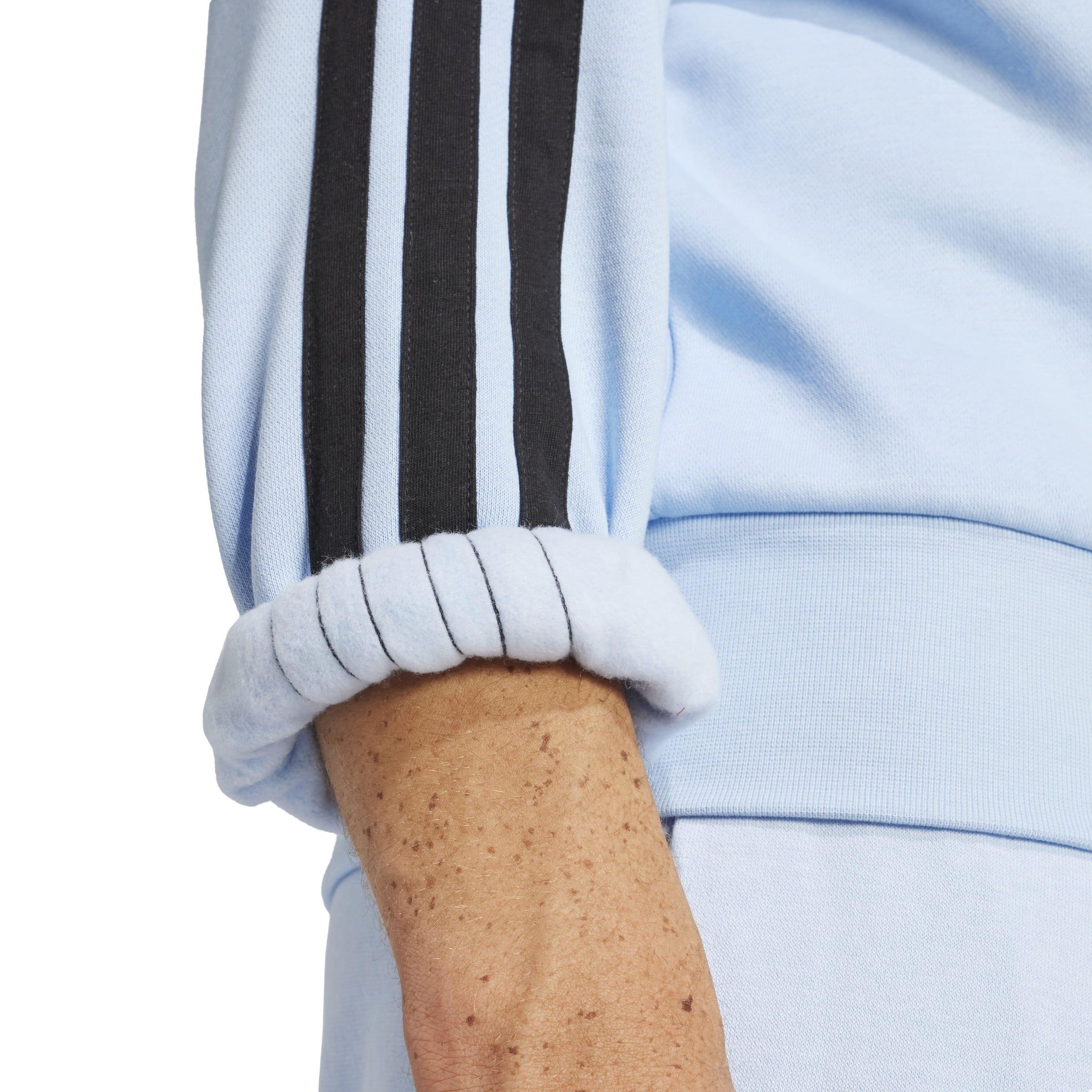 adidas Essentials 3-Stripes Fleece Sweatshirt Mens